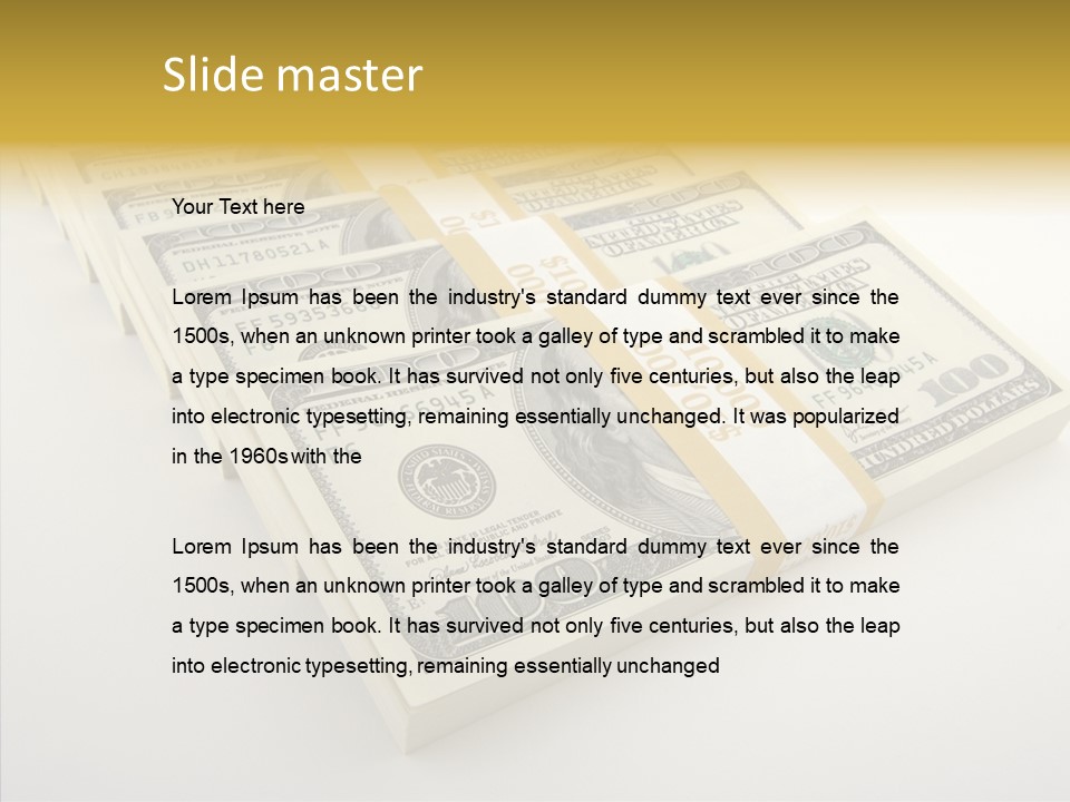 Pattern Payment Stack PowerPoint Template