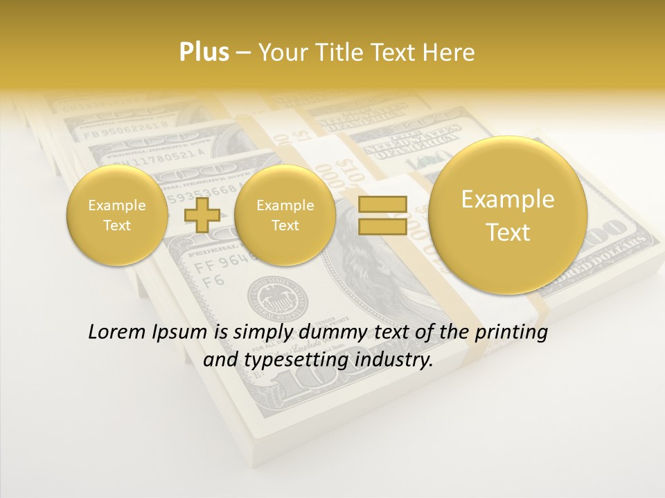 Pattern Payment Stack PowerPoint Template