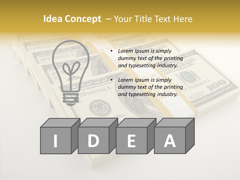 Pattern Payment Stack PowerPoint Template