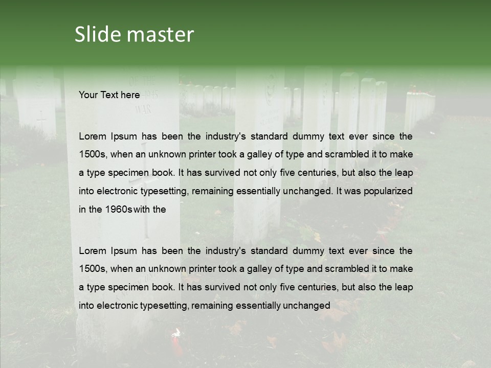 Funeral Life Death PowerPoint Template