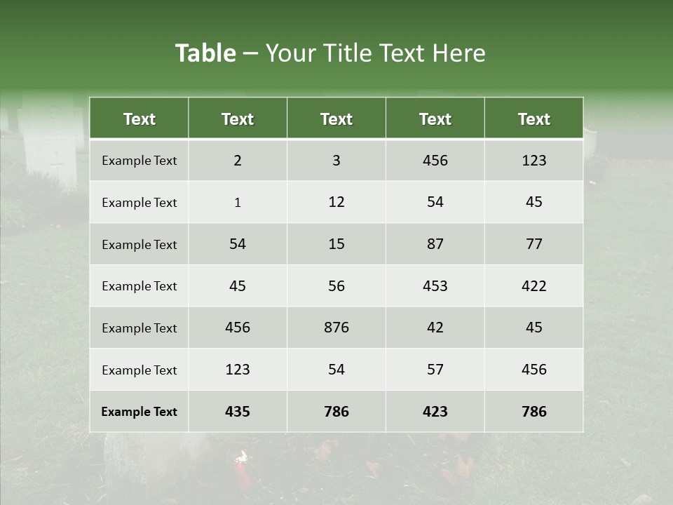 Funeral Life Death PowerPoint Template