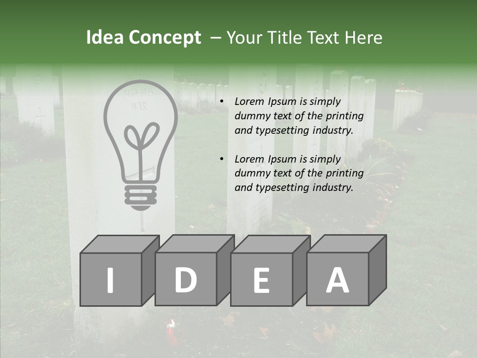 Funeral Life Death PowerPoint Template