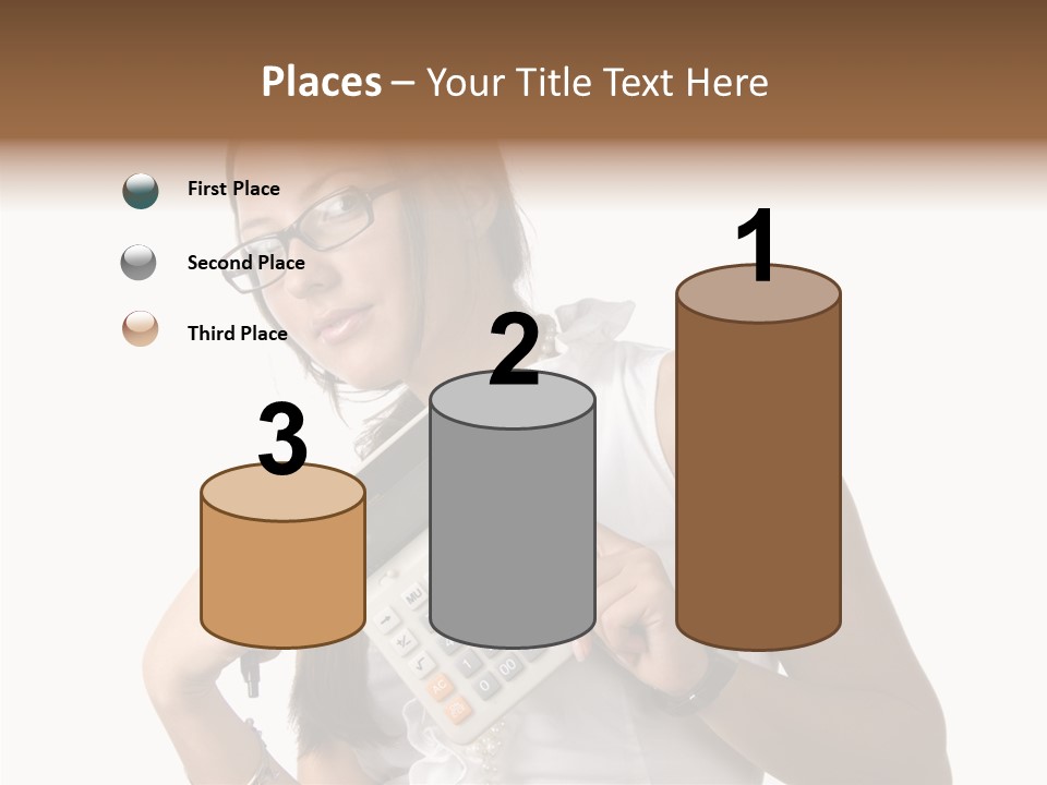 Woman Technology Image PowerPoint Template