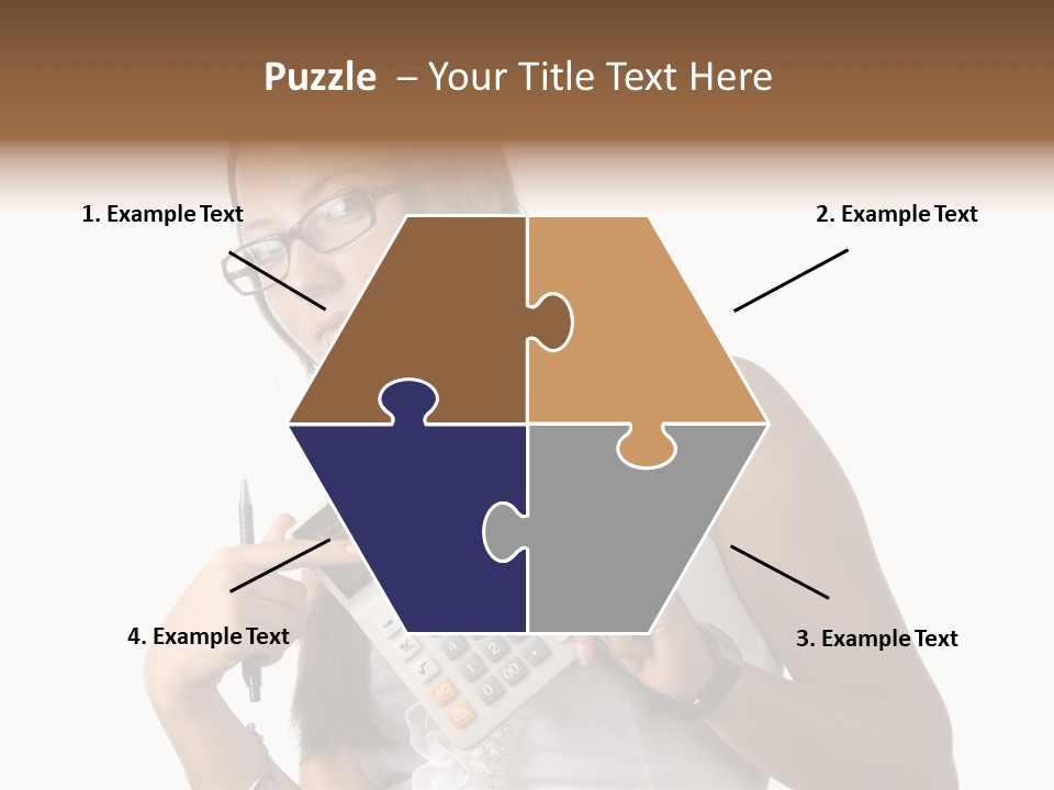 Woman Technology Image PowerPoint Template