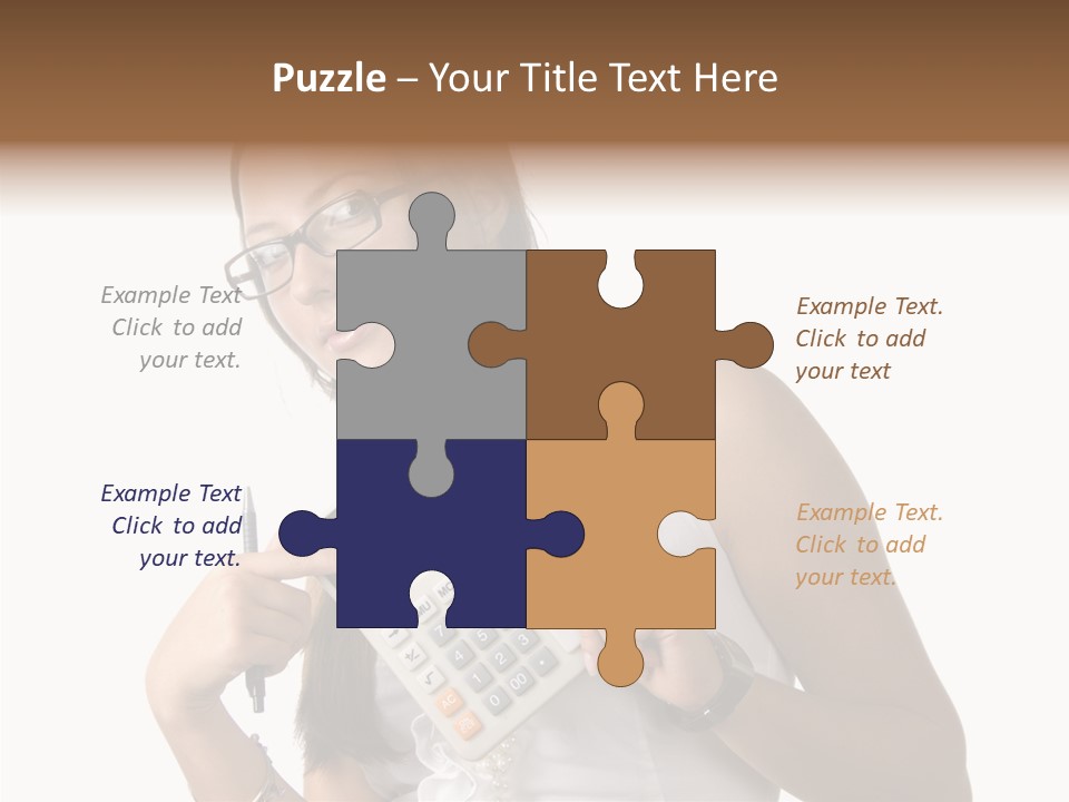 Woman Technology Image PowerPoint Template