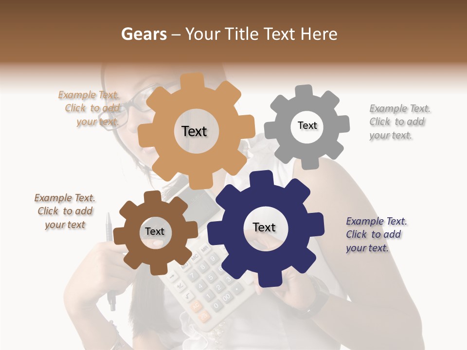 Woman Technology Image PowerPoint Template