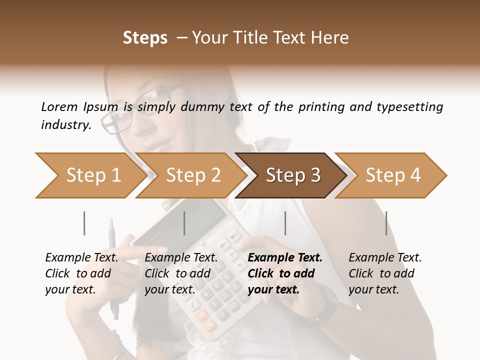 Woman Technology Image PowerPoint Template