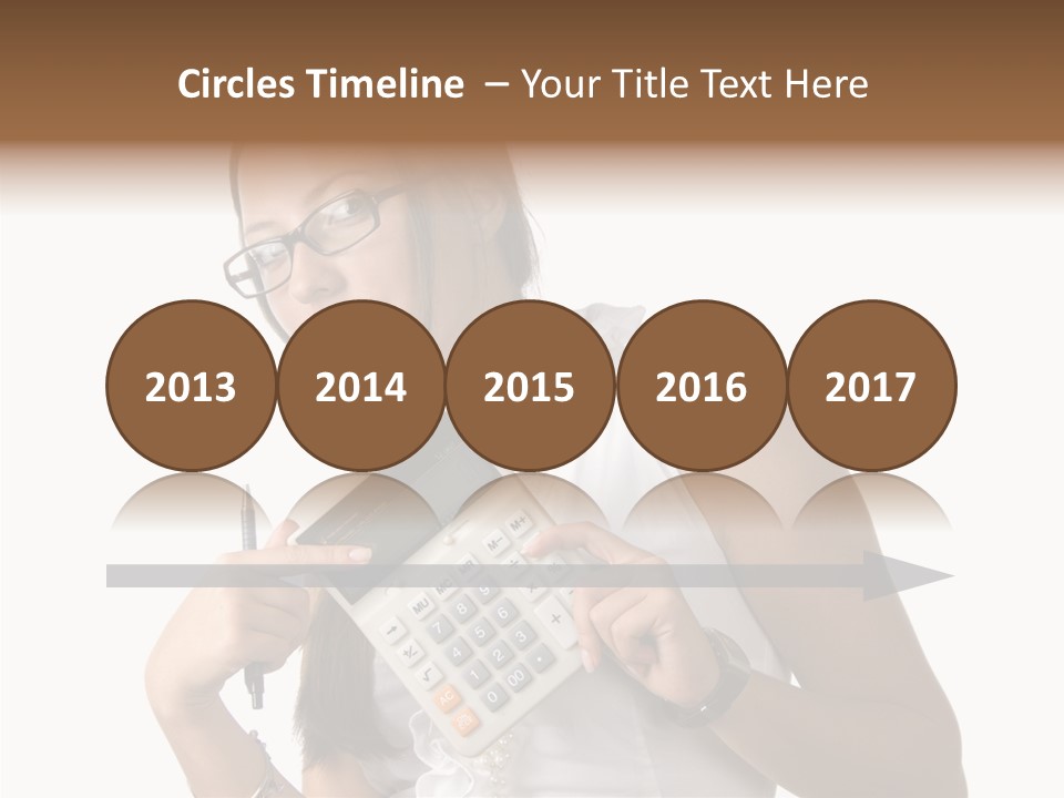 Woman Technology Image PowerPoint Template