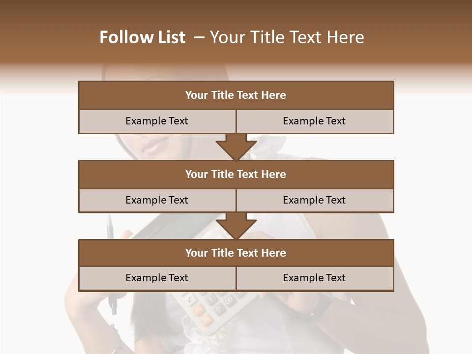 Woman Technology Image PowerPoint Template