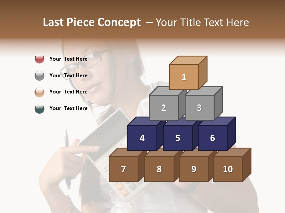 Woman Technology Image PowerPoint Template