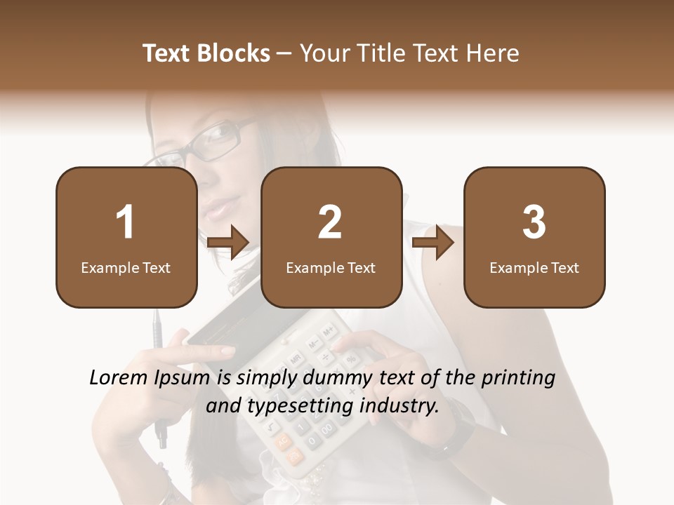 Woman Technology Image PowerPoint Template