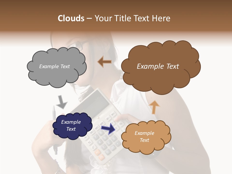 Woman Technology Image PowerPoint Template