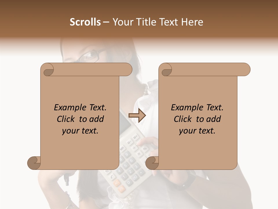 Woman Technology Image PowerPoint Template