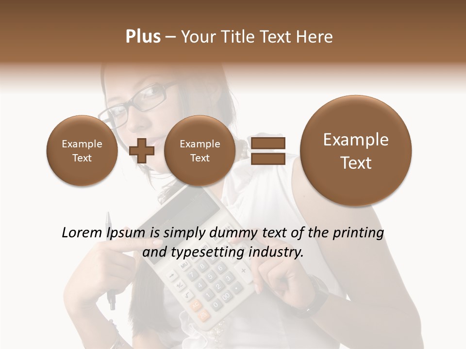 Woman Technology Image PowerPoint Template