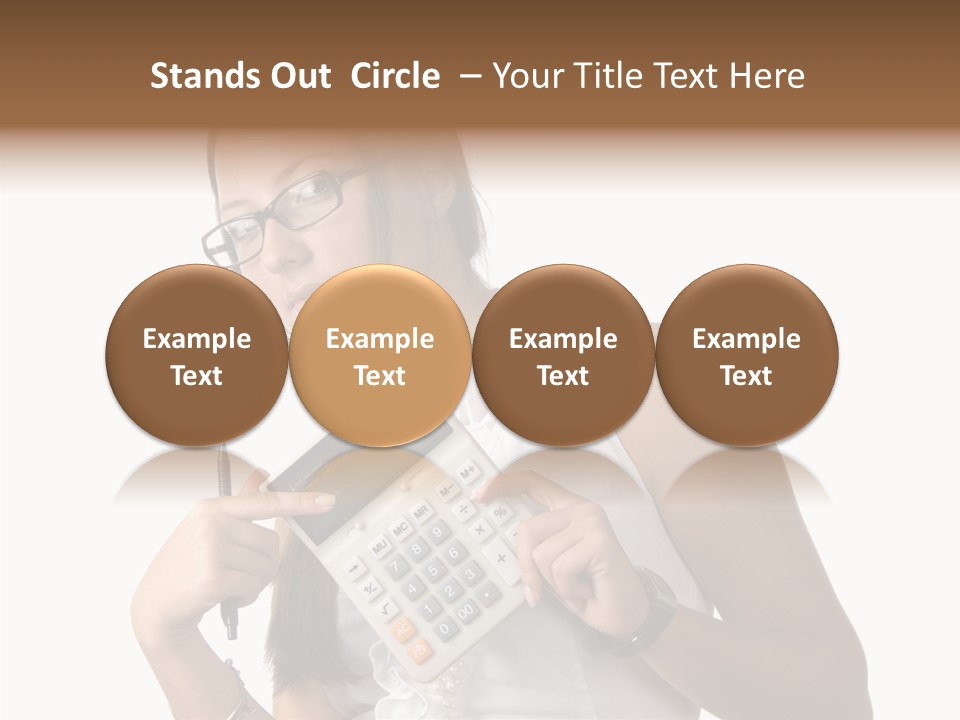 Woman Technology Image PowerPoint Template