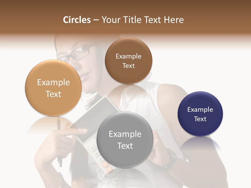 Woman Technology Image PowerPoint Template