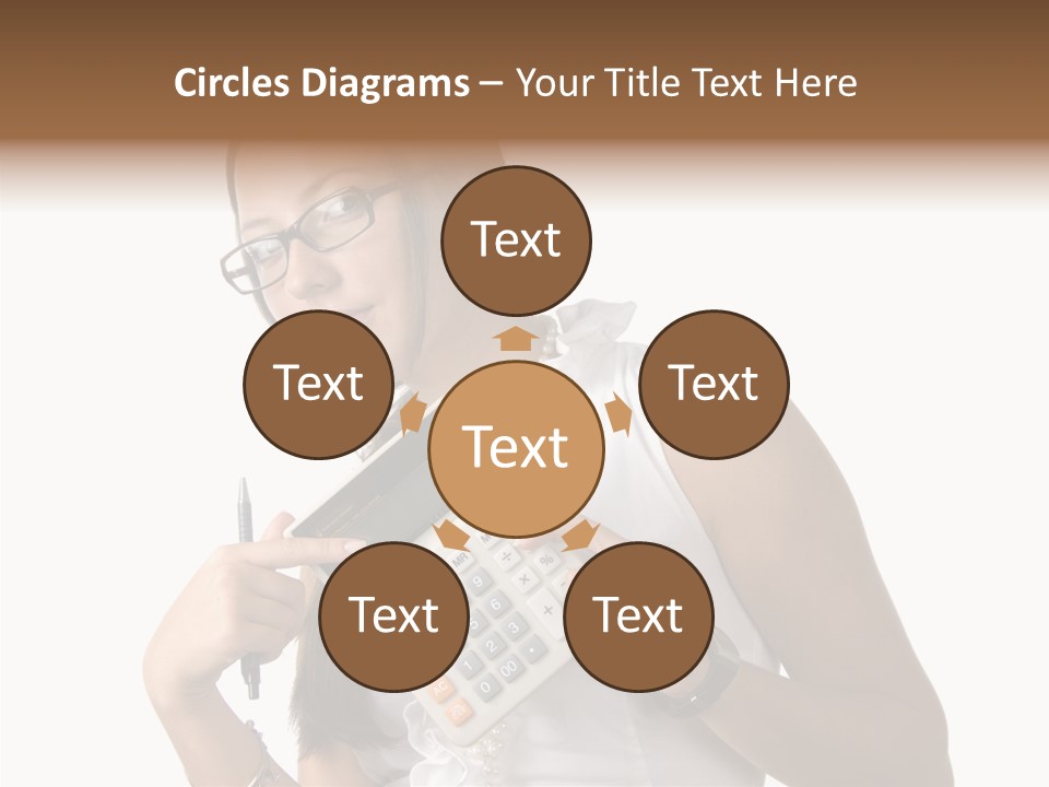 Woman Technology Image PowerPoint Template