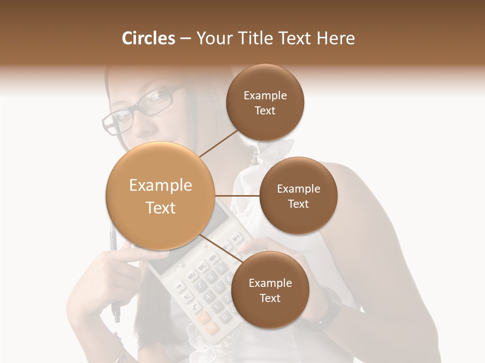 Woman Technology Image PowerPoint Template