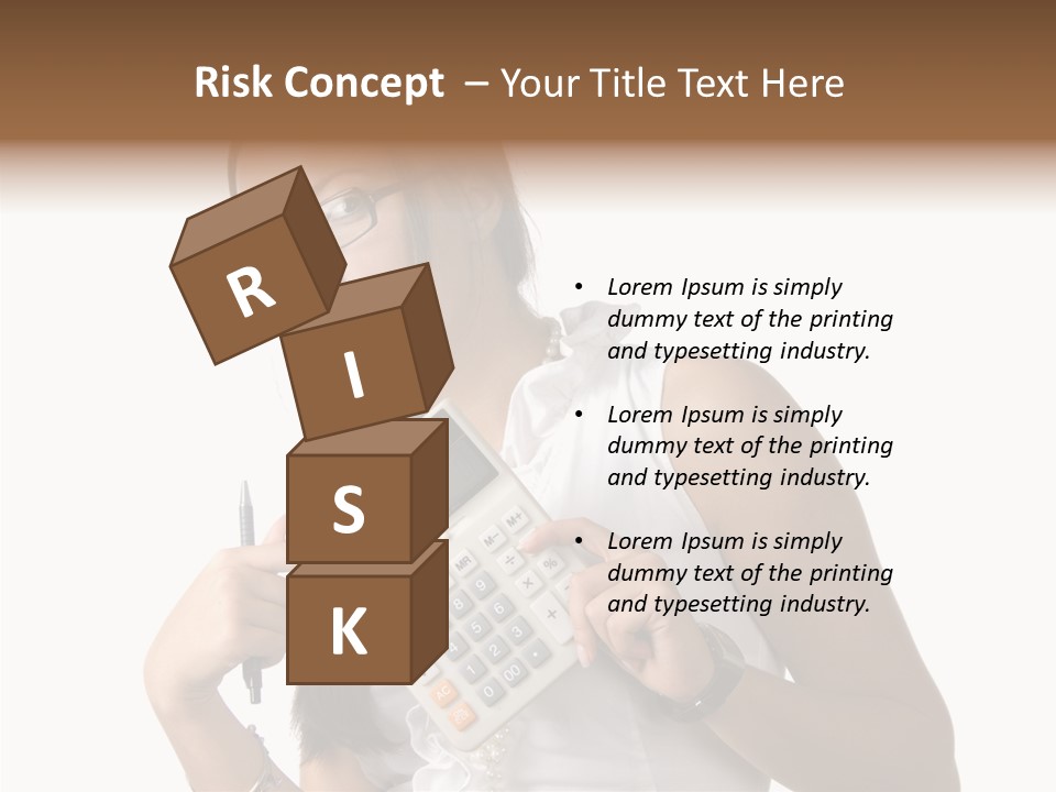 Woman Technology Image PowerPoint Template