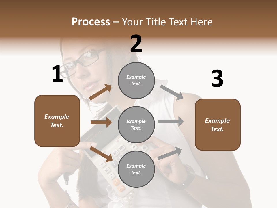 Woman Technology Image PowerPoint Template