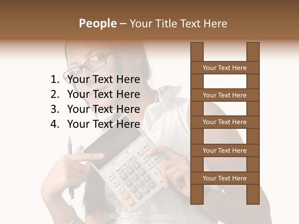 Woman Technology Image PowerPoint Template