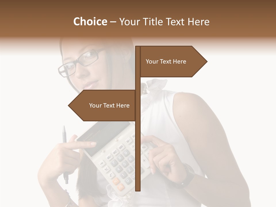 Woman Technology Image PowerPoint Template