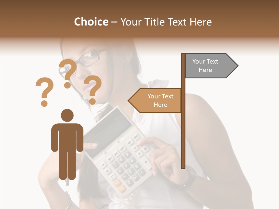 Woman Technology Image PowerPoint Template