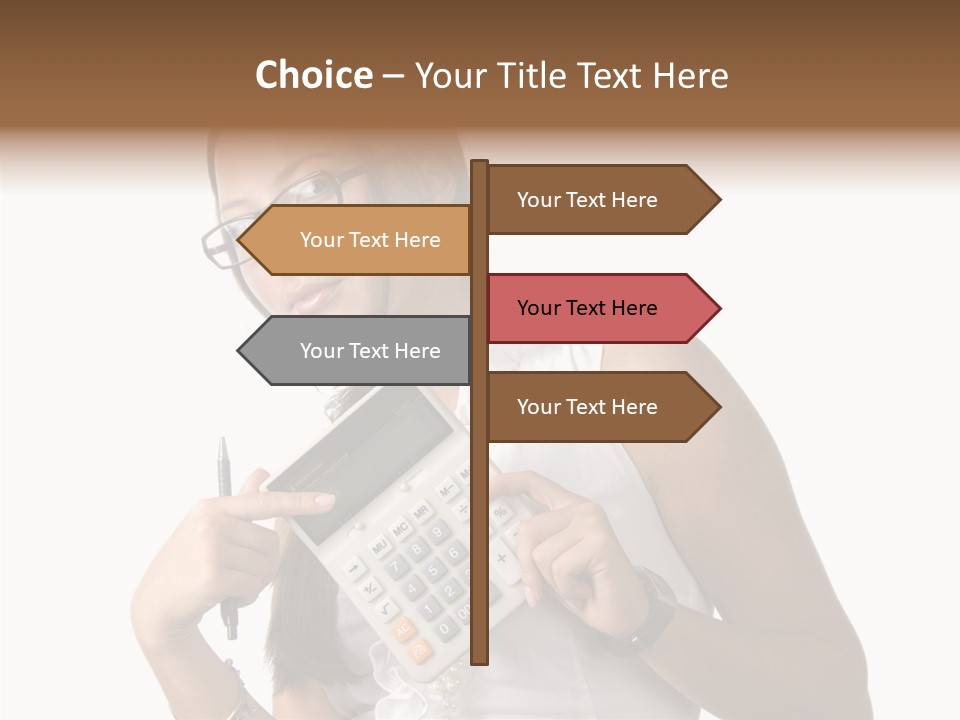 Woman Technology Image PowerPoint Template