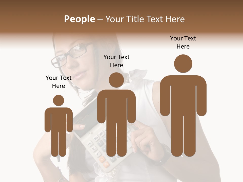 Woman Technology Image PowerPoint Template