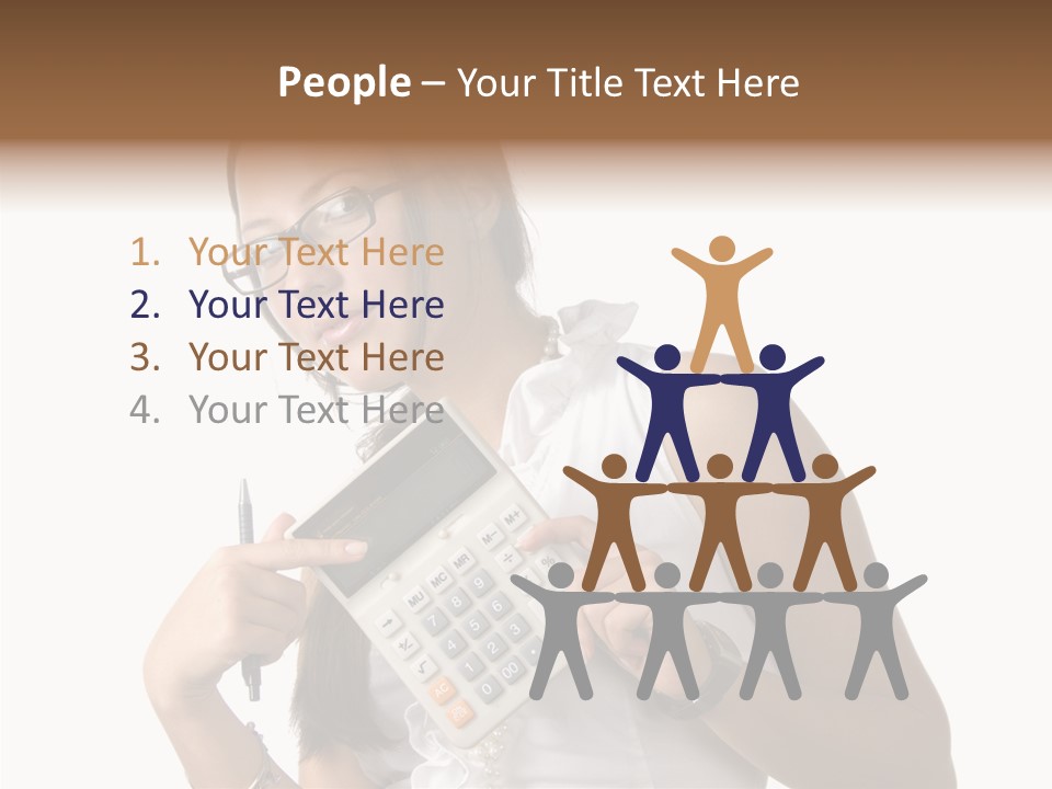 Woman Technology Image PowerPoint Template