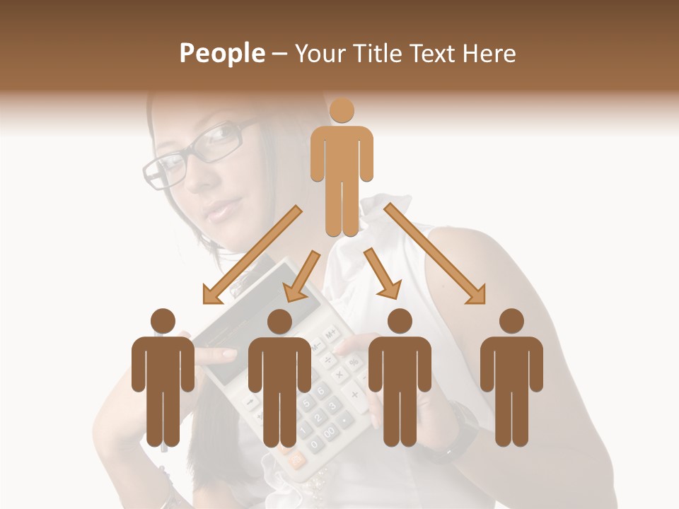 Woman Technology Image PowerPoint Template