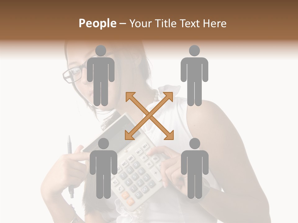 Woman Technology Image PowerPoint Template