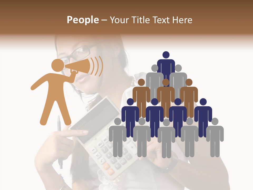 Woman Technology Image PowerPoint Template