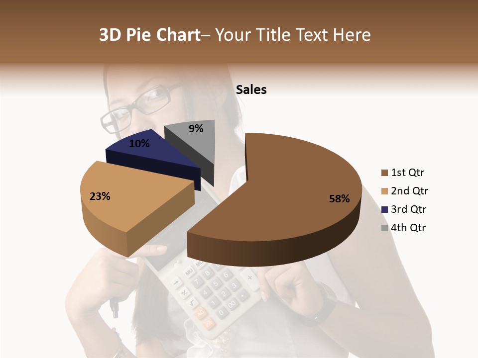 Woman Technology Image PowerPoint Template