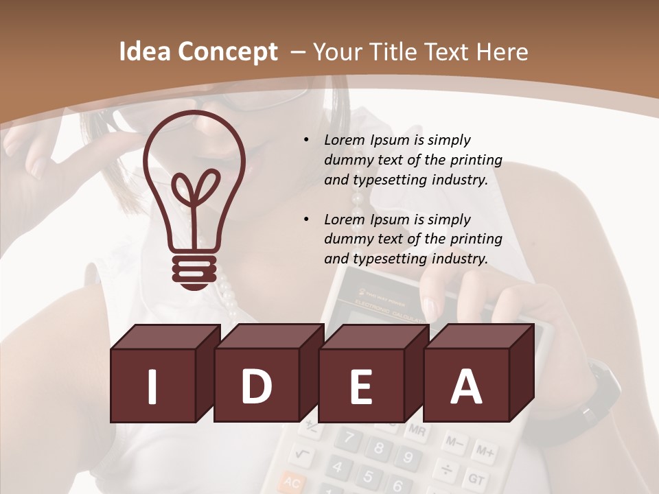 Improvement Prosperity Face PowerPoint Template