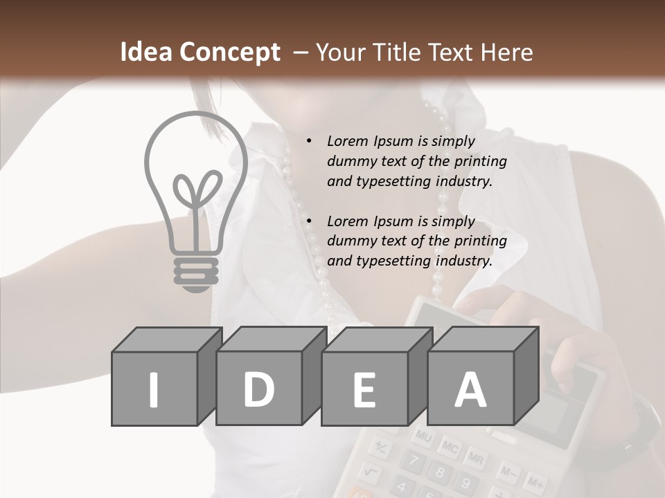 Symbol Beautiful Solution PowerPoint Template