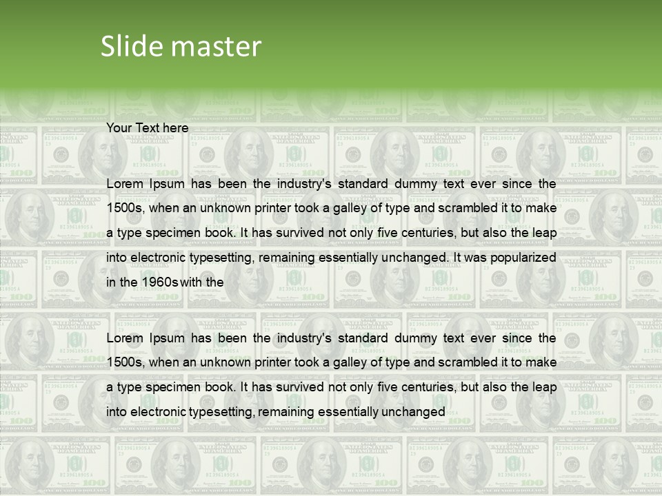 Luck Payment Finance PowerPoint Template