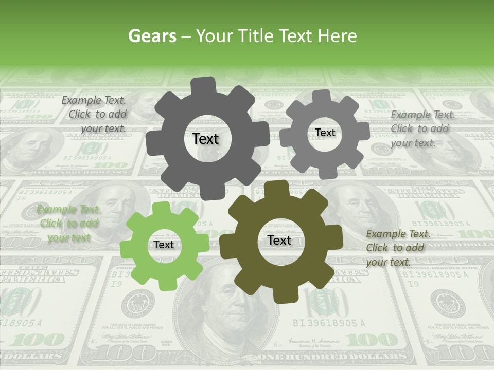 Background Lot Money PowerPoint Template