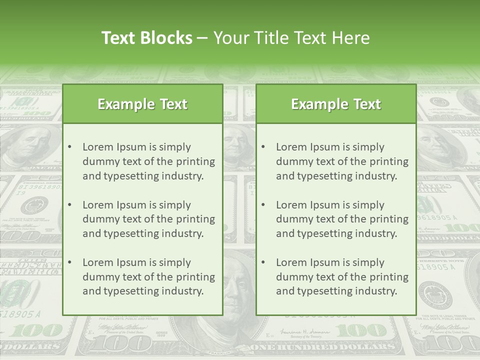 Background Lot Money PowerPoint Template