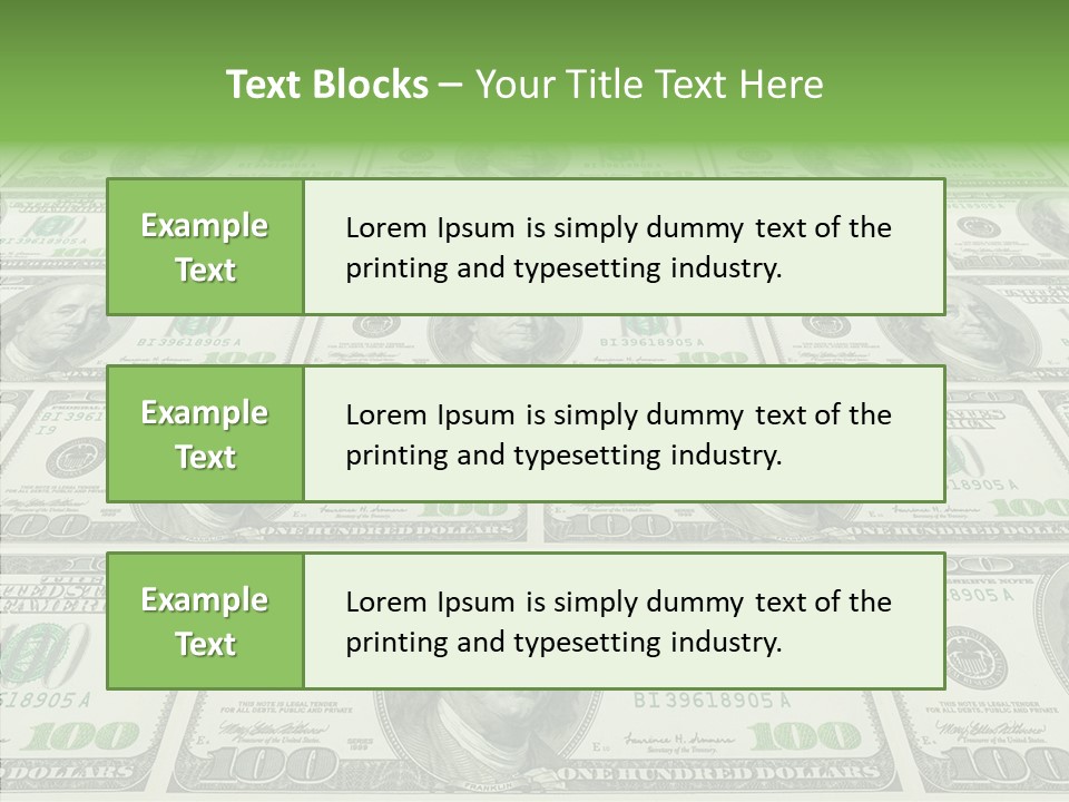 Background Lot Money PowerPoint Template