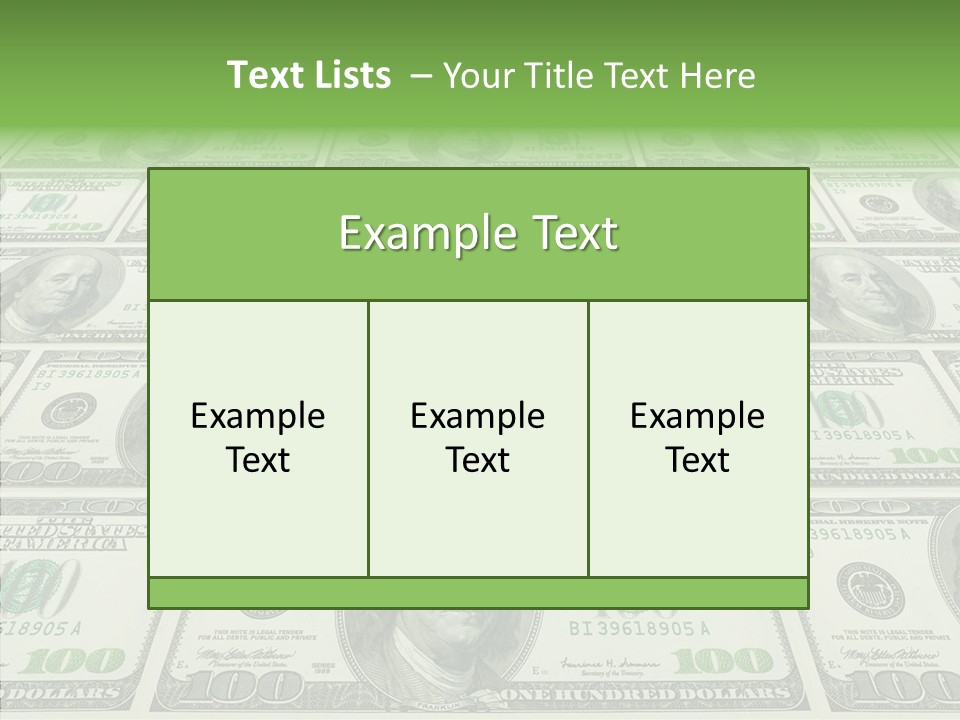 Background Lot Money PowerPoint Template