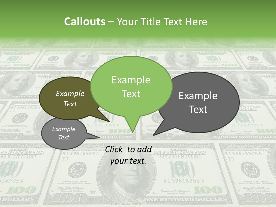 Background Lot Money PowerPoint Template