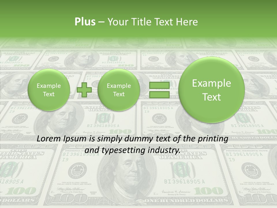 Background Lot Money PowerPoint Template