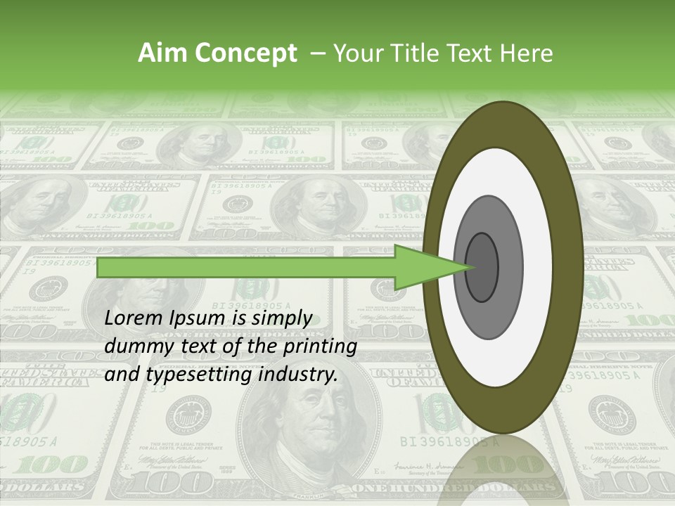 Background Lot Money PowerPoint Template