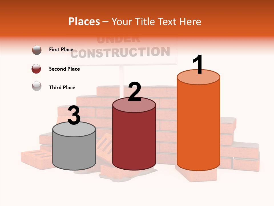 White Sign Isolated PowerPoint Template