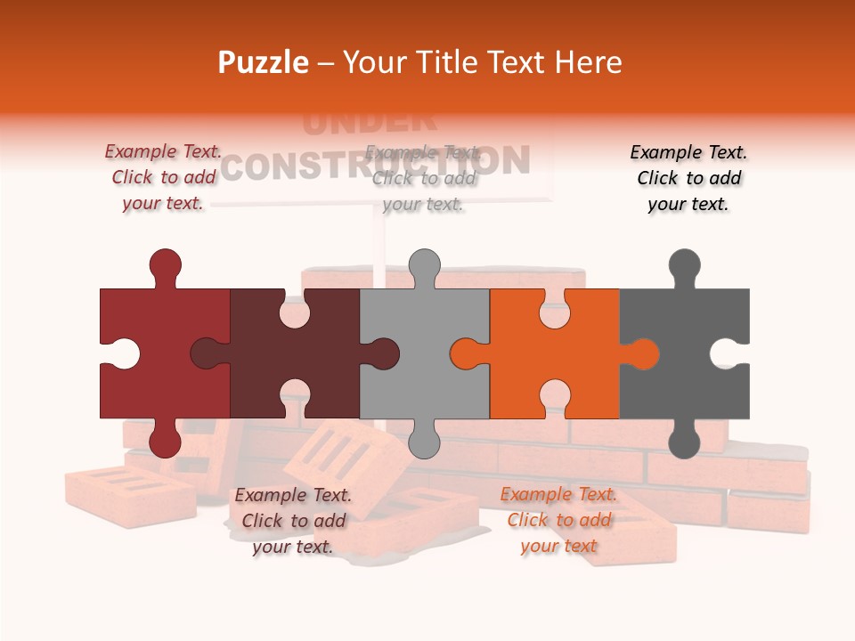 White Sign Isolated PowerPoint Template