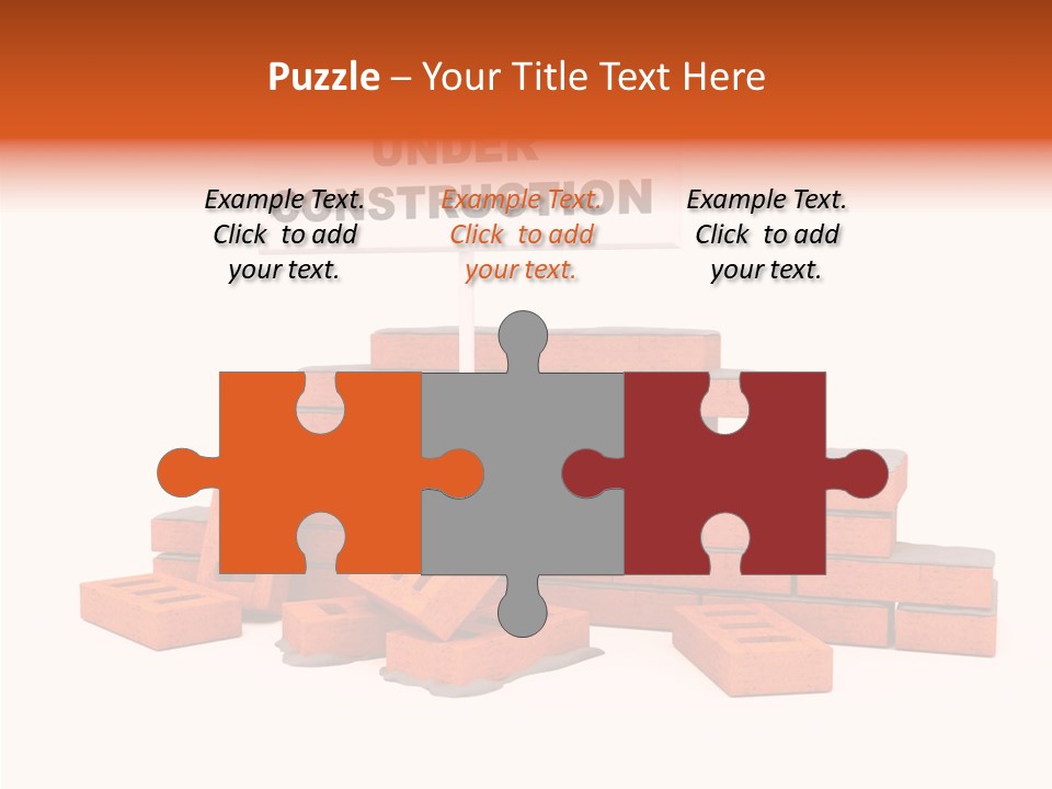 White Sign Isolated PowerPoint Template