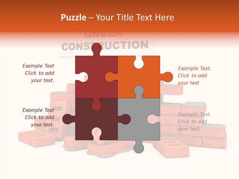 White Sign Isolated PowerPoint Template