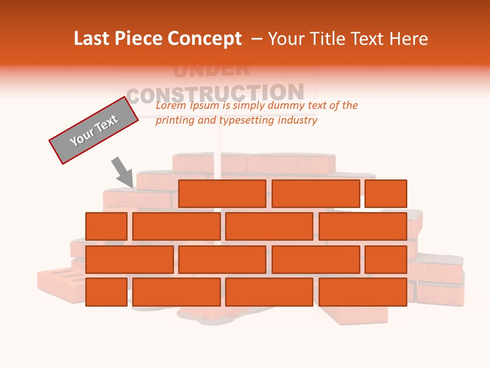 White Sign Isolated PowerPoint Template