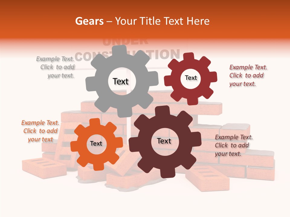 White Sign Isolated PowerPoint Template